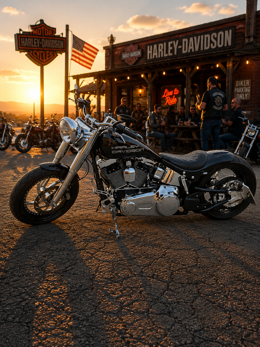 Harley-Davidson Fat Boy Gesamtansicht