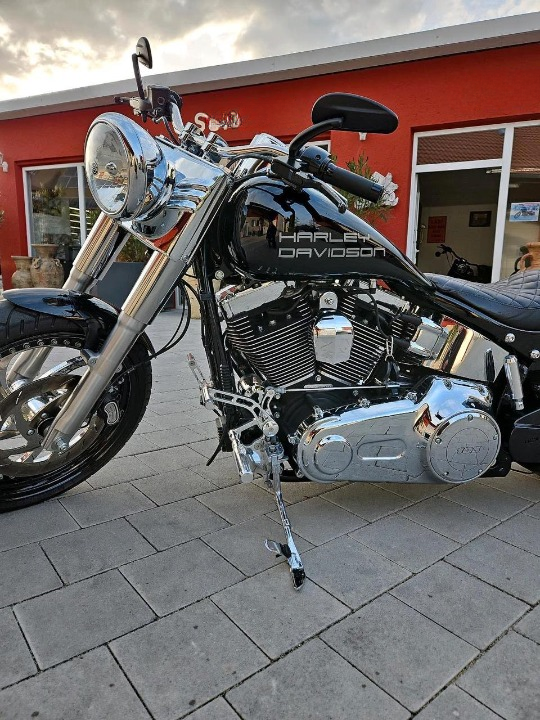 Harley-Davidson Fat Boy Studioaufnahme