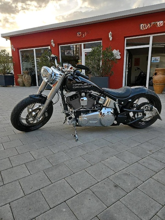 Harley-Davidson Fat Boy Detailansicht Hinterrad